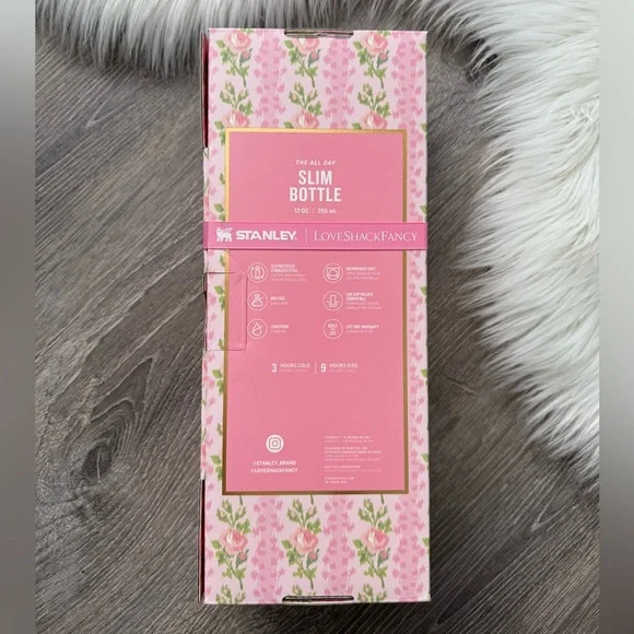 🎀 NIB Stanley X LoveShackFancy All Day Slim
Bottle | 12oz Blooming Heirloom - Picture 9 of 11
